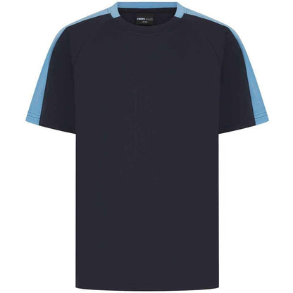 Navy-Sky Blue - Front - Finden & Hales Childrens-Kids T-Shirt