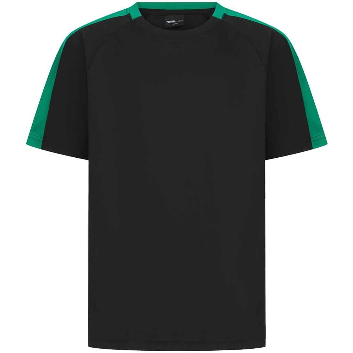 Black-Emerald - Front - Finden & Hales Childrens-Kids T-Shirt