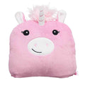 Pink - Back - Brand Lab Childrens-Kids Cushioned Hoodie Blanket