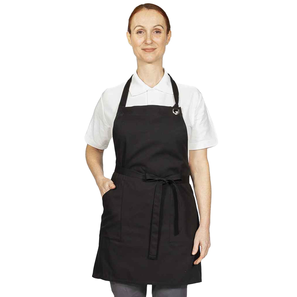 Black - Back - Dennys Unisex Adult Canvas Apron