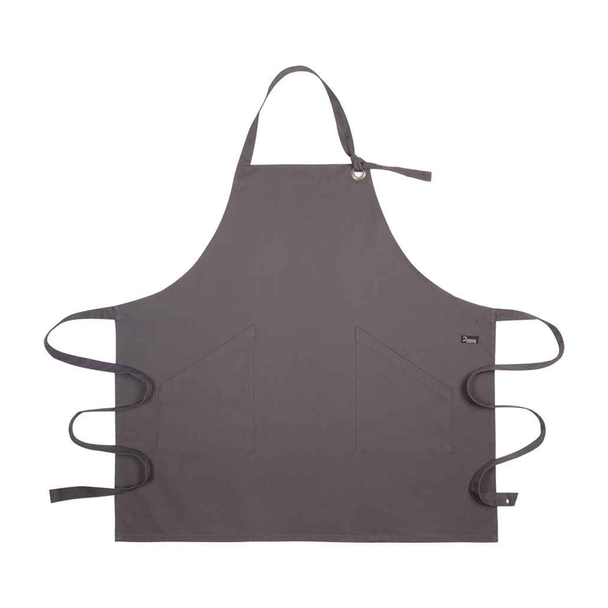 Stormy Grey - Front - Dennys Unisex Adult Canvas Apron