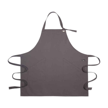 Stormy Grey - Front - Dennys Unisex Adult Canvas Apron