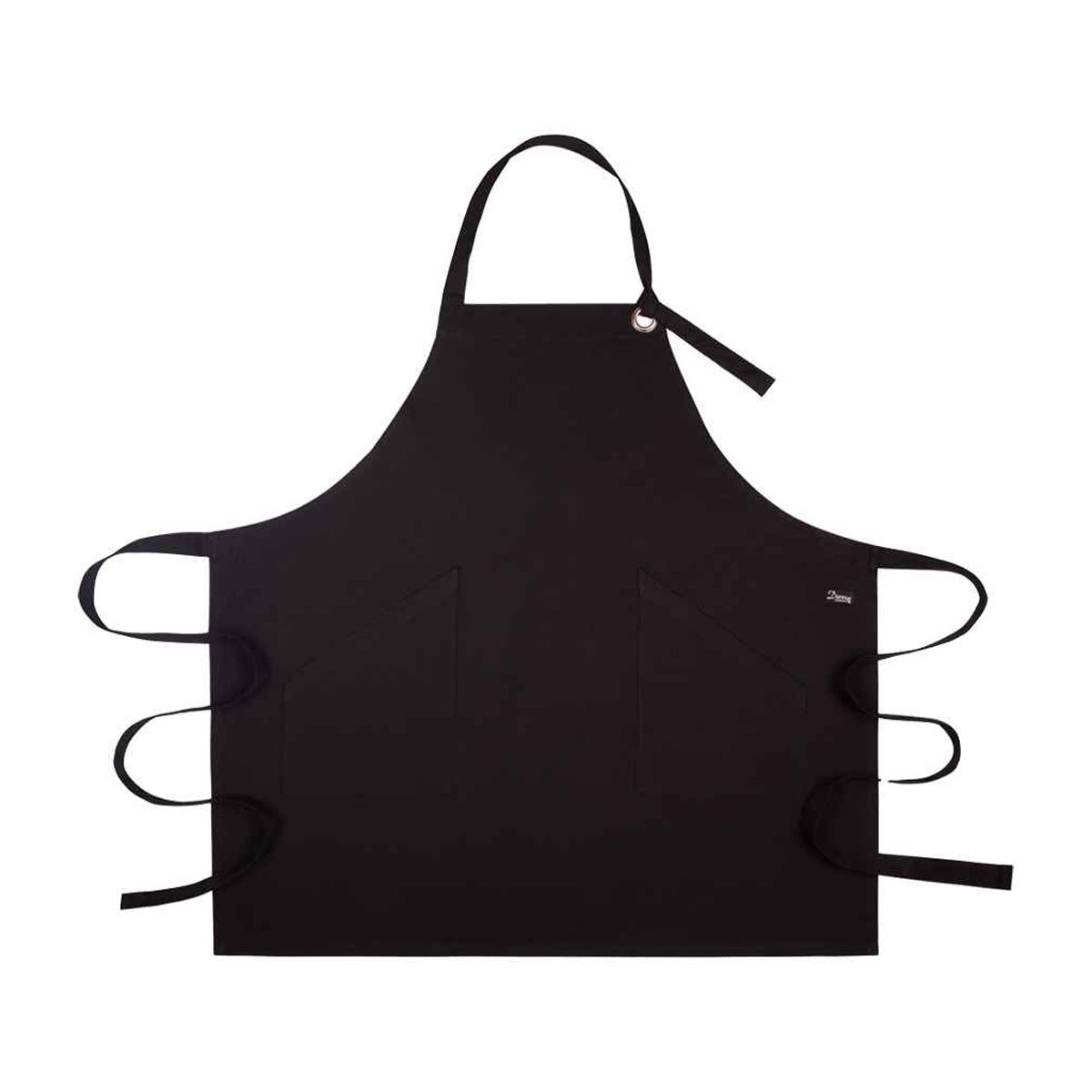 Black - Front - Dennys Unisex Adult Canvas Apron