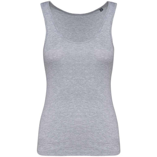 Oxford Grey - Front - Kariban Womens-Ladies Eco Friendly Tank Top