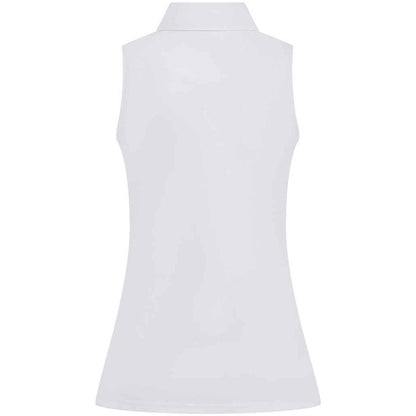 White - Back - Henbury Womens-Ladies Polo Shirt