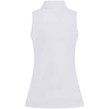 White - Back - Henbury Womens-Ladies Polo Shirt