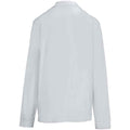 Pure Grey - Back - SOLS Unisex Adult Pique Long-Sleeved Polo Shirt