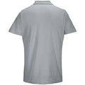 Pure Grey - Back - SOLS Unisex Adult Pulse Pique Polo Shirt
