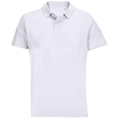 White - Front - SOLS Unisex Adult Pulse Pique Polo Shirt