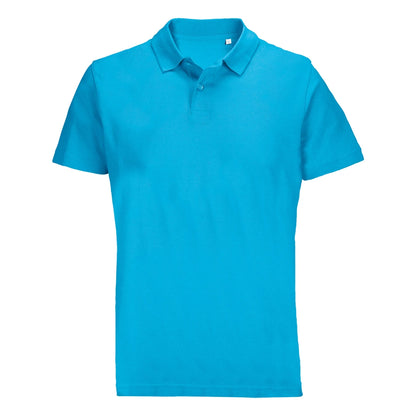 Aqua - Front - SOLS Unisex Adult Pulse Pique Polo Shirt