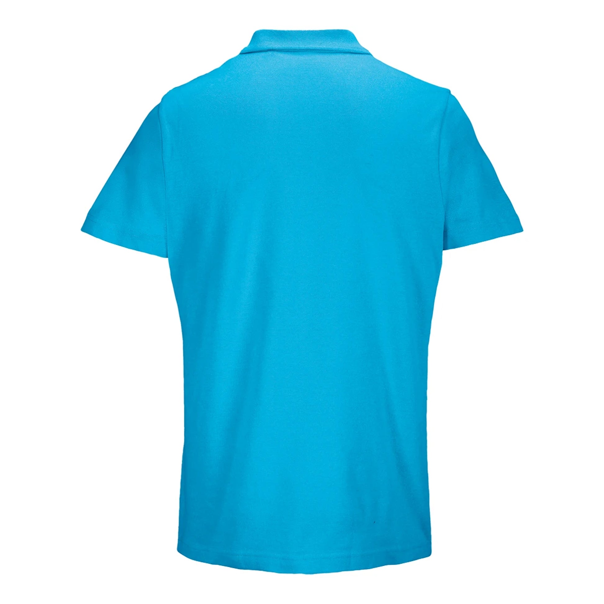 Aqua - Back - SOLS Unisex Adult Pulse Pique Polo Shirt