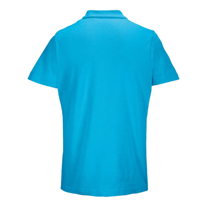 Aqua - Back - SOLS Unisex Adult Pulse Pique Polo Shirt