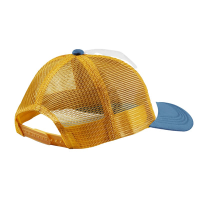 Sunflower-Heritage Blue - Back - Beechfield Retro 5 Panel Trucker Cap