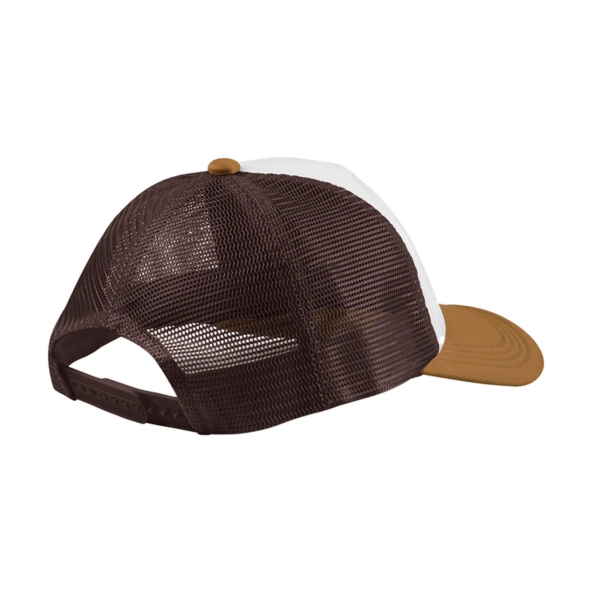 Chocolate-Dark Amber - Back - Beechfield Retro 5 Panel Trucker Cap