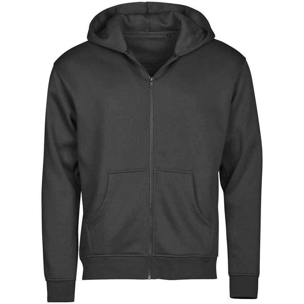Black - Front - Tee Jays Mens Urban Hooded Hoodie