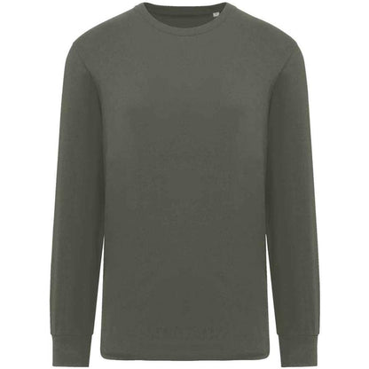 Organic Khaki - Front - Native Spirit Unisex Adult Spirit Long-Sleeved T-Shirt