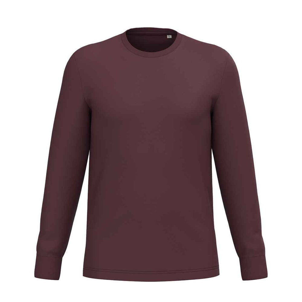 Dark Cherry - Front - Native Spirit Unisex Adult Spirit Long-Sleeved T-Shirt