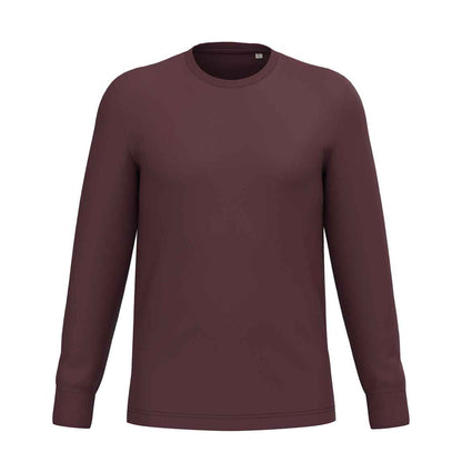Dark Cherry - Front - Native Spirit Unisex Adult Spirit Long-Sleeved T-Shirt