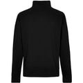 Black - Back - Kustom Kit Mens Pique Quarter Zip Relaxed Fit Sweatshirt