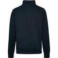 Navy - Back - Kustom Kit Mens Pique Quarter Zip Relaxed Fit Sweatshirt