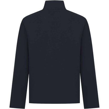 Navy - Back - Front Row Mens Pique Quarter Zip Sweatshirt