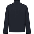 Navy - Back - Front Row Mens Pique Quarter Zip Sweatshirt