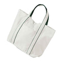 Soft White-Bottle Green - Back - Westford Mill Courtside Tote Bag