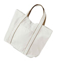 Soft White-Caramel - Back - Westford Mill Courtside Tote Bag