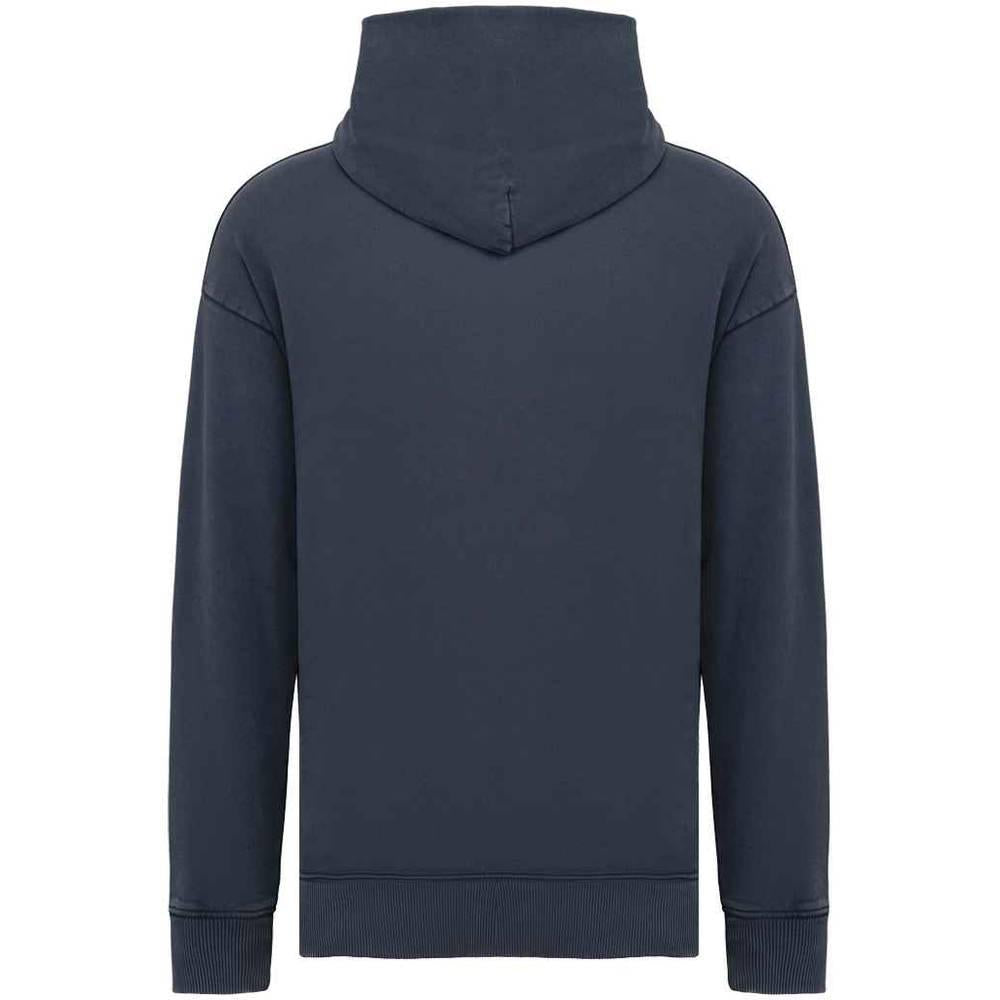 Washed Navy - Back - Native Spirit Unisex Adult Washed Oversized Hoodie