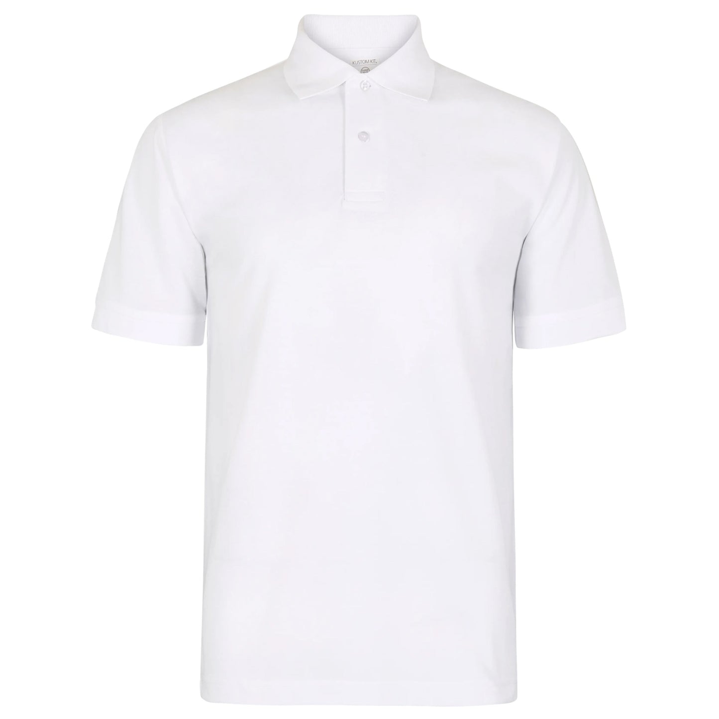 White - Front - Kustom Kit Mens Recycled Regular Polo Shirt