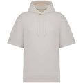 Ivory - Front - Native Spirit Unisex Adult French Terry Short-Sleeved Hoodie