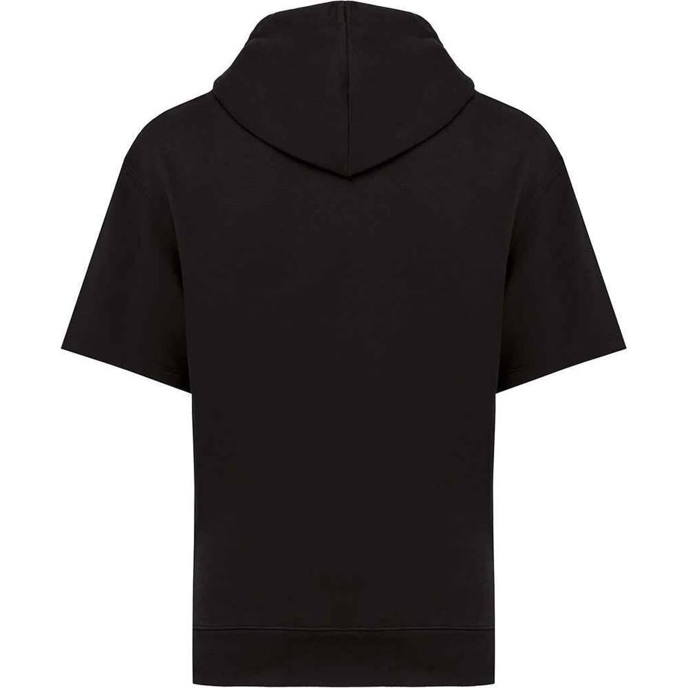 Black - Back - Native Spirit Unisex Adult French Terry Short-Sleeved Hoodie