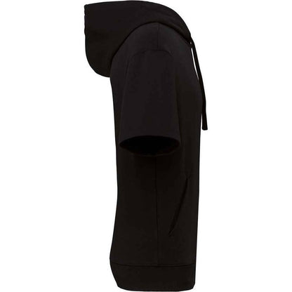 Black - Side - Native Spirit Unisex Adult French Terry Short-Sleeved Hoodie