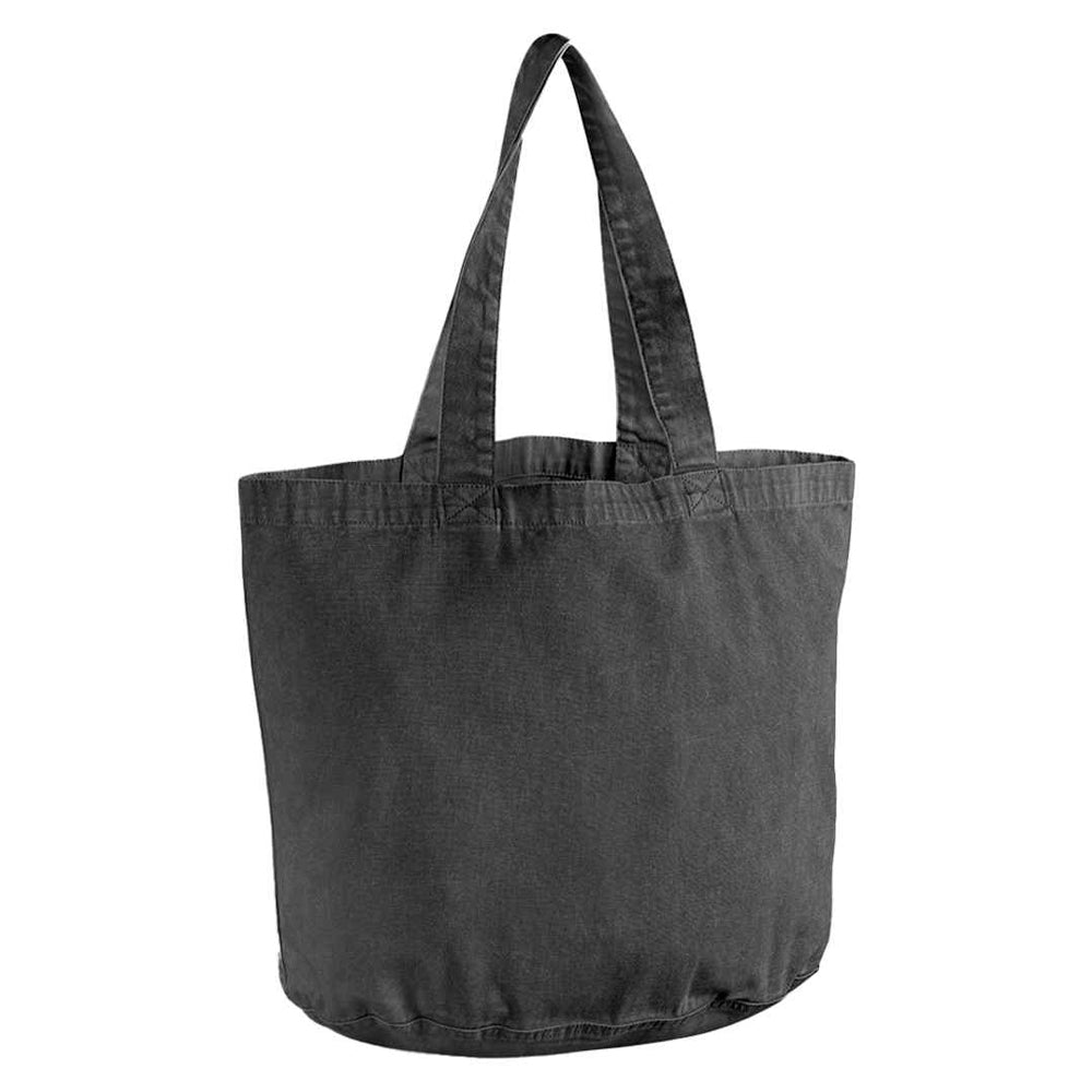 Vintage Black - Front - Westford Mill Garment Dyed Tote Bag