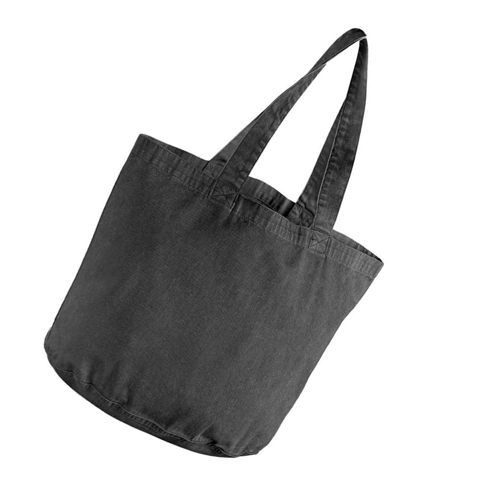 Vintage Black - Back - Westford Mill Garment Dyed Tote Bag