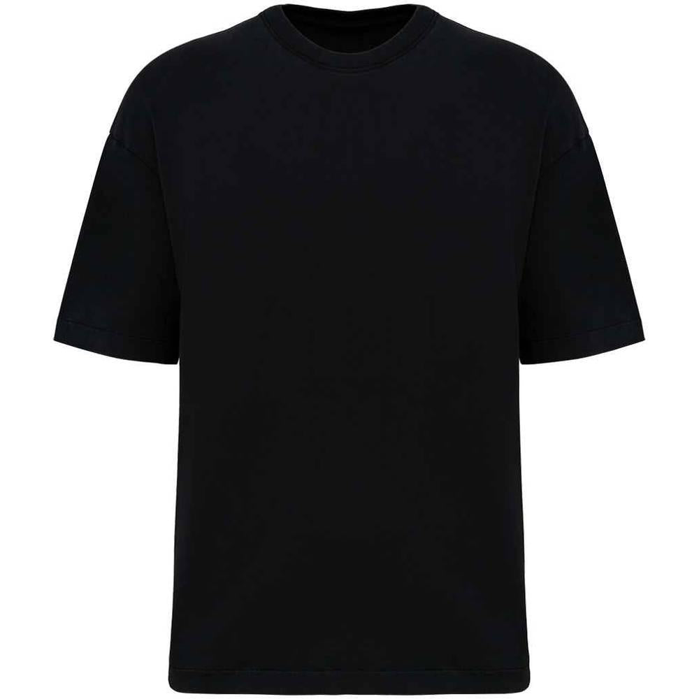 Washed Black - Front - Native Spirit Mens Oversized T-Shirt