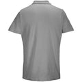 Grey Marl - Back - SOLS Unisex Adult Pulse Double Piqué Polo Shirt