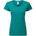 Ocean Teal - Front - Fruit of the Loom Womens-Ladies Iconic 195 T-Shirt