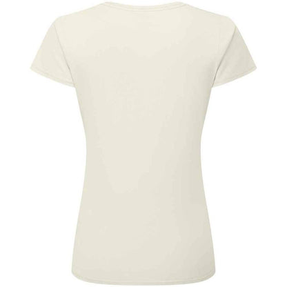 Natural - Back - Fruit of the Loom Womens-Ladies Iconic 195 T-Shirt