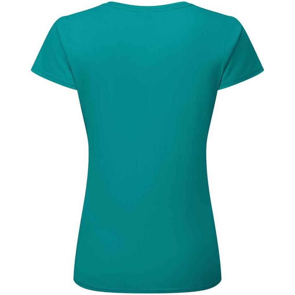 Ocean Teal - Back - Fruit of the Loom Womens-Ladies Iconic 195 T-Shirt
