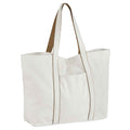 Soft White-Caramel - Front - Westford Mill Large Tote Bag