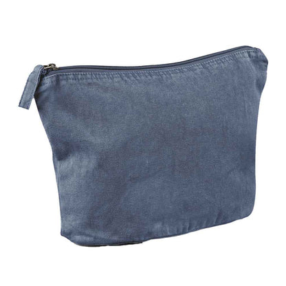 Vintage Denim - Front - Westford Mill Garment Dyed Accessory Bag