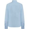 Light Blue - Back - Henbury Womens-Ladies Cotton CoolPlus Long-Sleeved Formal Shirt