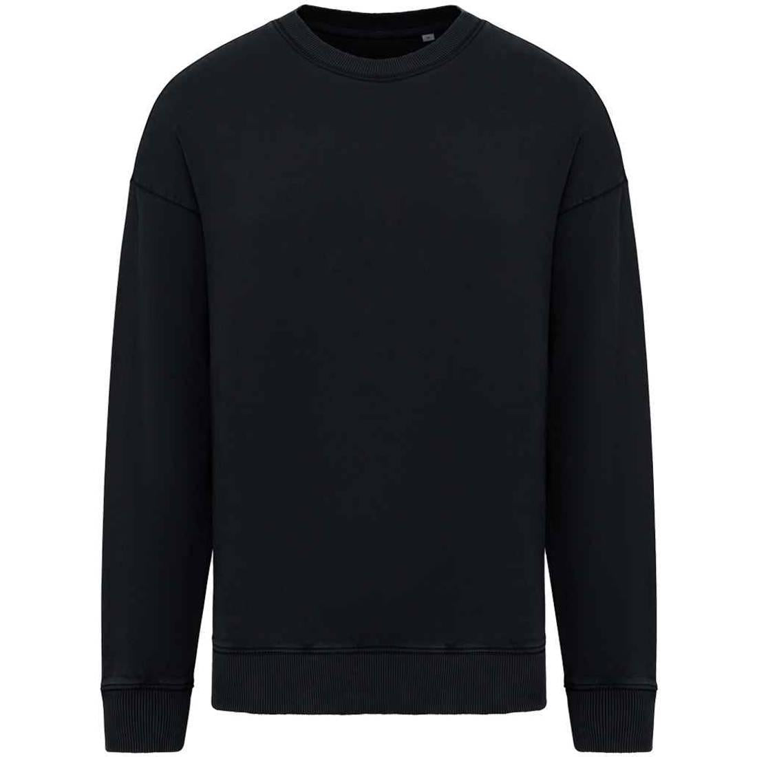 Washed Black - Front - Native Spirit Unisex Adult Washed Sweatshirt