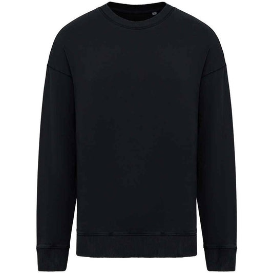 Washed Black - Front - Native Spirit Unisex Adult Washed Sweatshirt