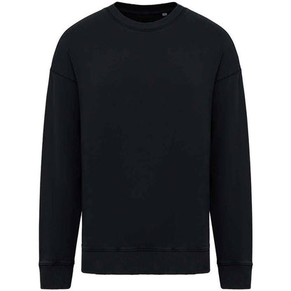 Washed Black - Front - Native Spirit Unisex Adult Washed Sweatshirt