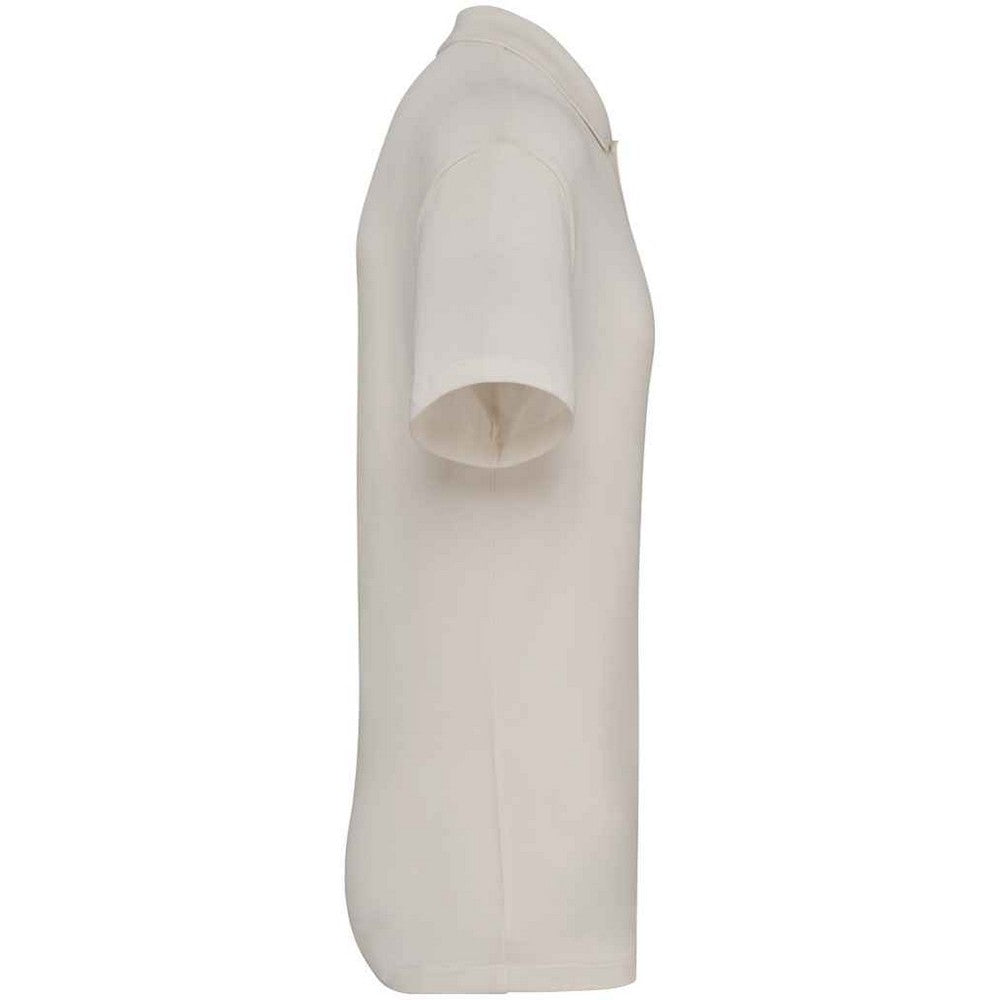 Ivory - Side - Native Spirit Mens Pique Drop Shoulder Polo Shirt