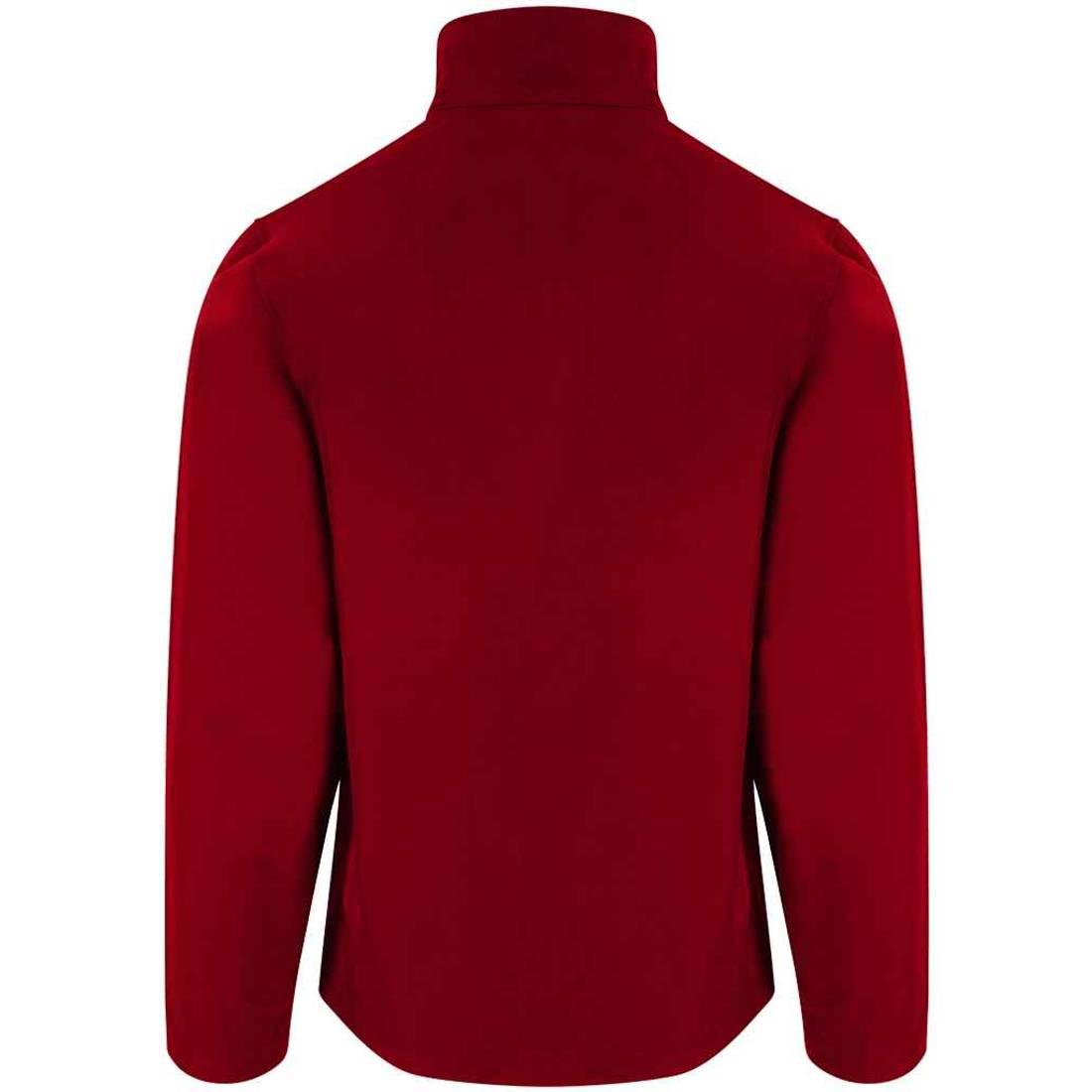Red - Back - PRO RTX Mens 2 Layer Soft Shell Jacket