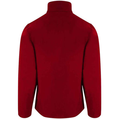 Red - Back - PRO RTX Mens 2 Layer Soft Shell Jacket