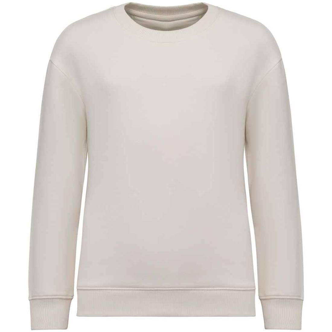 Ivory - Front - Native Spirit Childrens-Kids Round Neck Oversized Sweatshirt